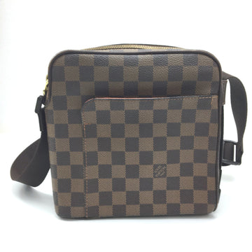 LOUIS VUITTON Shoulder Bag Damier Olaf PM N41442 Canvas Brown Men's