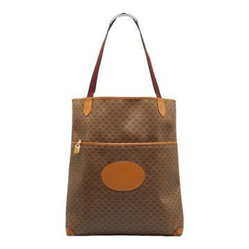 GUCCI Old Sherry Tote Bag Brown PVC Leather Ladies