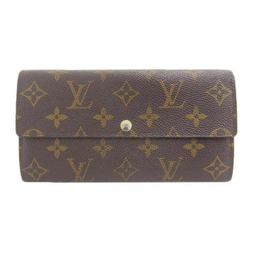 Louis Vuitton Monogram Portefeuille Sarah Long Wallet with Hook Leopard Print M60105