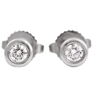 TIFFANY & Co visor yard diamond earrings Pt950 Elsa Peretti