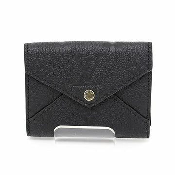 LOUIS VUITTON Portefeuil Celeste Monogram Implant Black Trifold Wallet M82133 Small