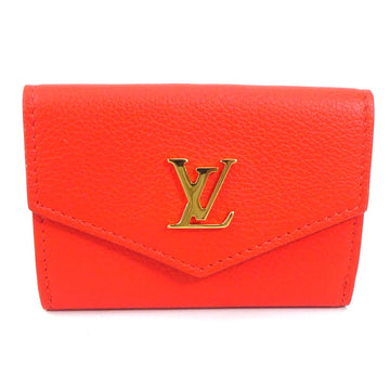 LOUIS VUITTON Trifold Wallet Portefeuille Rock Mini Leather Tonic Orange Unisex M82435