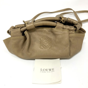 LOEWE Nappa Aire Shoulder Bag Leather Gold Women's