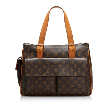 Louis Vuitton Monogram Multi Priscite Handbag Tote Bag M51162 Brown PVC Leather Ladies LOUIS VUITTON