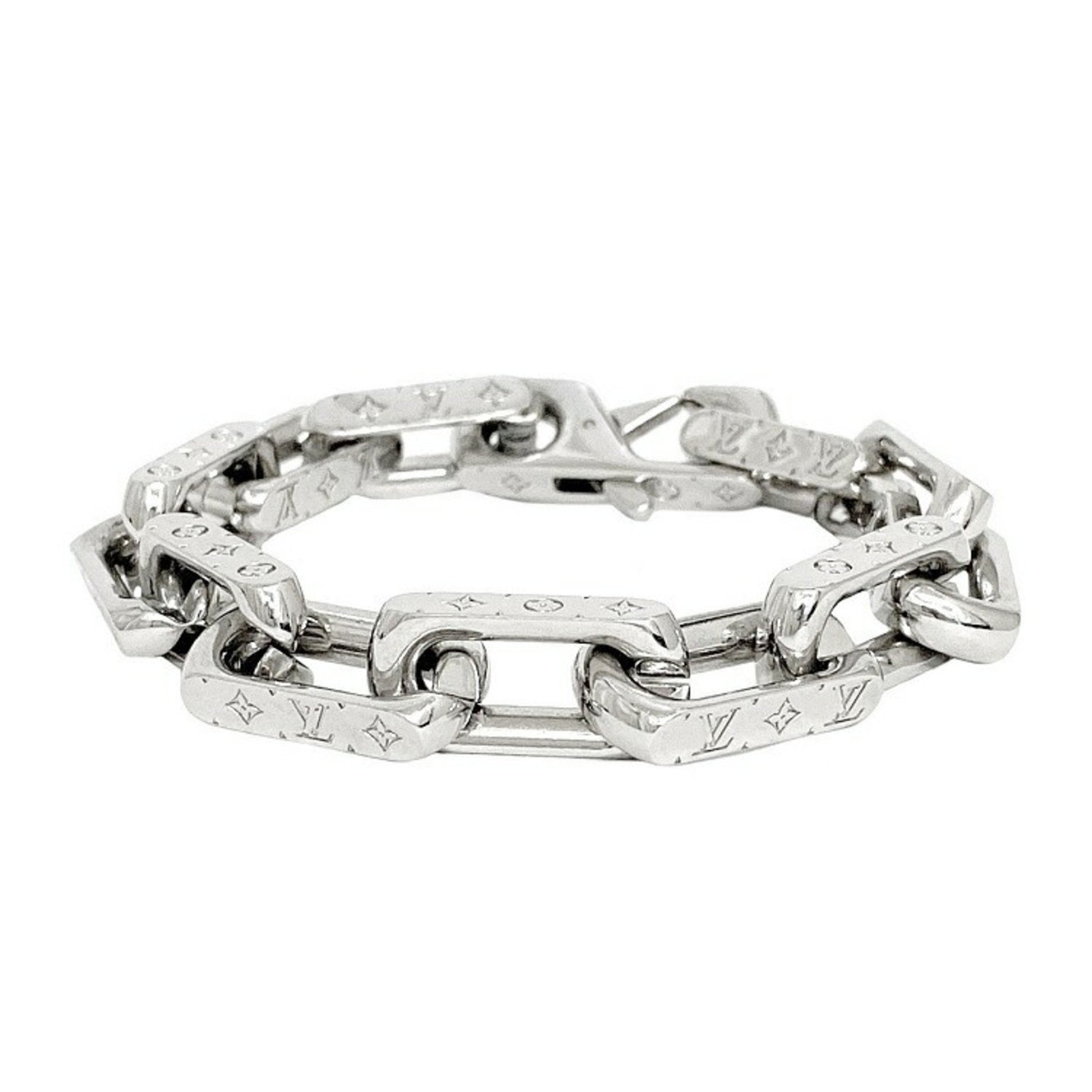 Louis Vuitton Louis Vuitton Monogram Chain M Size Bracelet Silver