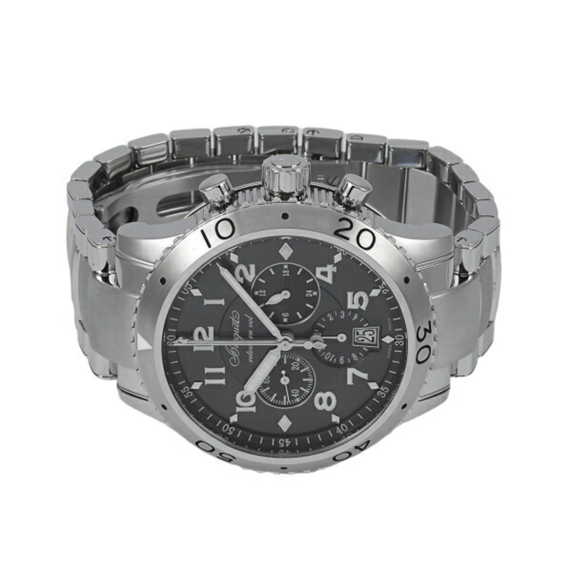 BREGUET Transatlantic Type XXI 3810ST 92 SZ9 Gray Dial Watch Men s