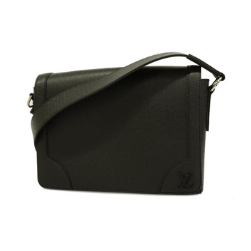 LOUIS VUITTON Shoulder Bag Taiga New Flap Messenger M30807 Noir Men's