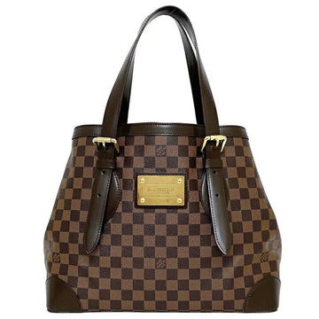 Louis Vuitton Tote Bag Hampstead MM Brown Gold Damier Ebene N51204 CA1171 LOUIS VUITTON Handbag Plate Women's LV