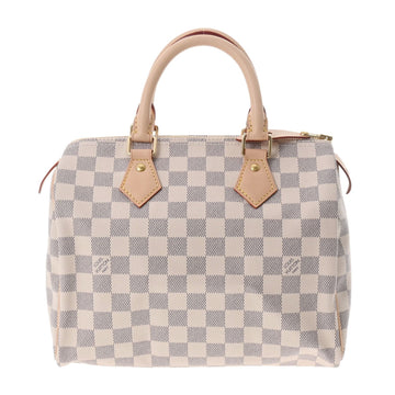 LOUIS VUITTON Damier Azur Speedy 25 White N41371 Ladies Canvas Handbag