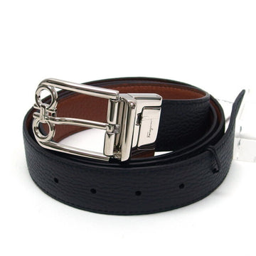 SALVATORE FERRAGAMO Gancini Reversible Belt Black/Brown