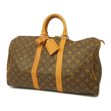 LOUIS VUITTONAuth  Monogram Keepol 45 M41428 Men,Women,Unisex Boston Bag