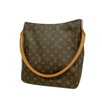 LOUIS VUITTON Shoulder Bag Monogram Looping GM M51145 Brown Ladies