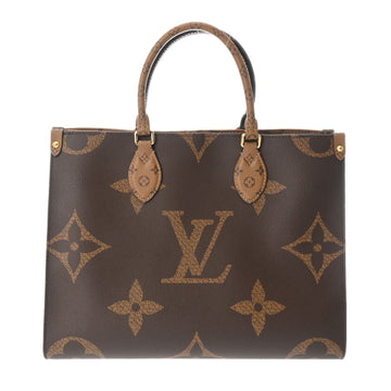 LOUIS VUITTON Monogram Giant On the Go MM Tote Brown M45321 Women's Reverse Canvas Handbag