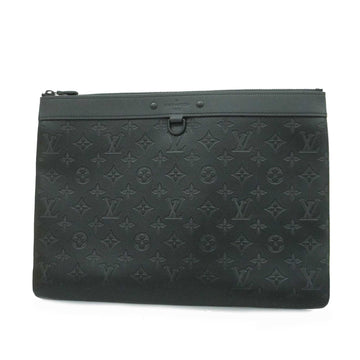 LOUIS VUITTONAuth  Monogram Shadow Pochette Discovery M62903 Men's Clutch Bag