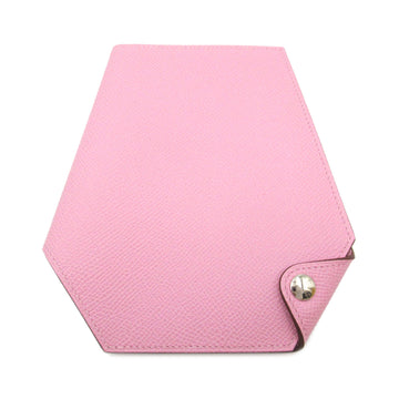 HERMES Clochette wallet Pink Mauve sylvestre Epsom leather