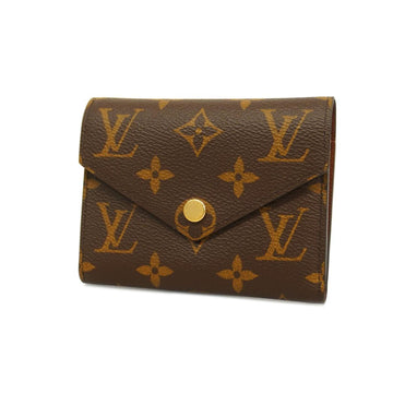 LOUIS VUITTON Trifold Wallet Monogram Portefeuille Victorine M62472 Brown Men's Women's Unisex