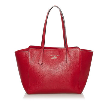 Gucci swing tote bag 354408 red leather ladies