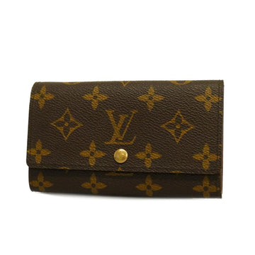 LOUIS VUITTON Wallet Monogram Portomone Sip M61735 Brown Men's Women's Unisex