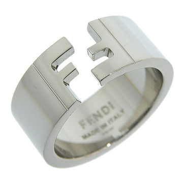 FENDI FF Logo Ring #S Silver No. 18 Ladies