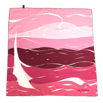 BALENCIAGA scarf silk pink