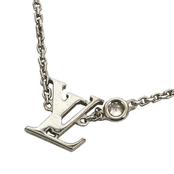 LOUIS VUITTON Necklace Pandantif Ideal Blossom Q93653 AU750 White Gold Diamond Women's Fine