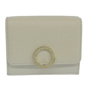 BVLGARI Leather Trifold Wallet - White