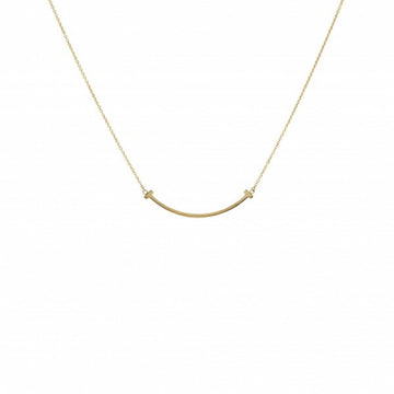 TIFFANY T Smile Small Necklace/Pendant K18YG Yellow Gold