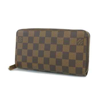 LOUIS VUITTONAuth  Damier Zippy Wallet N60015 Men,Women,Unisex