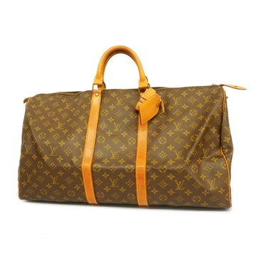 LOUIS VUITTONAuth  Monogram Keepol 55 M41424 Men,Women,Unisex Boston Bag