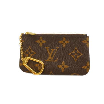 LOUIS VUITTON Wallet/Coin Case Monogram Pochette Cle M62650 Brown Men's Women's