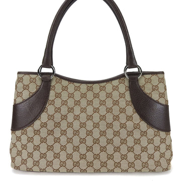 GUCCI tote bag 113015 GG canvas leather beige brown ladies  Canvas