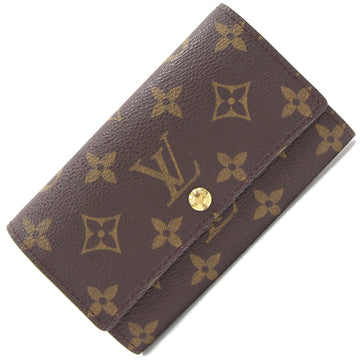 LOUIS VUITTON Bifold Wallet Monogram Porte Monet Zip M61735 Women's Compact Mini LOUISVUITTON