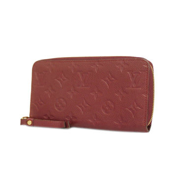 LOUIS VUITTONAuth  Monogram Empreinte Zippy Wallet M60549 Long Wallet Aurore