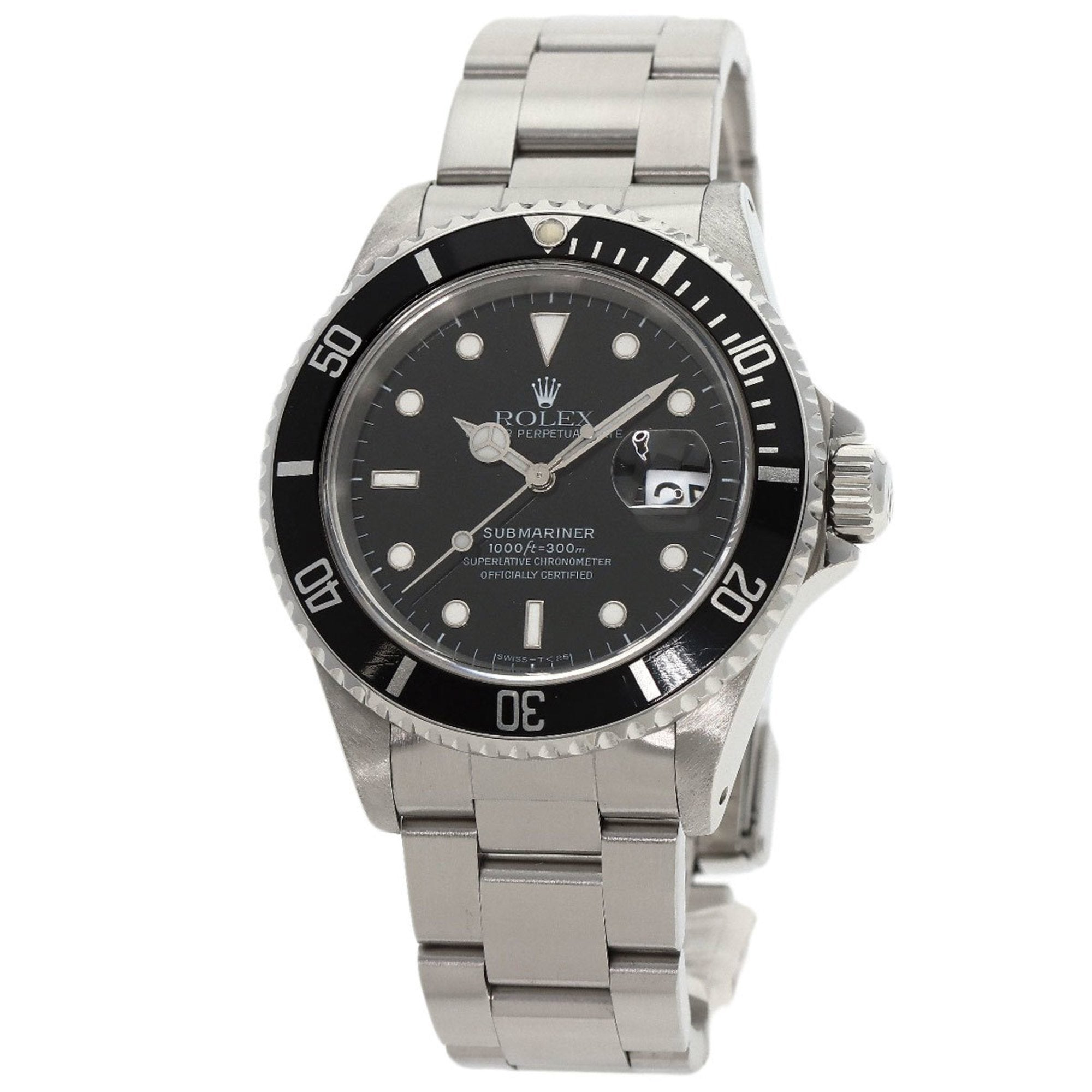 ROLEX 16610 Submariner Date Watch Stainless Steel SS Men s