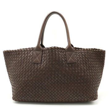 BOTTEGA VENETA Intrecciato Hippo MM Tote Bag Leather Brown Pouch Missing 115664