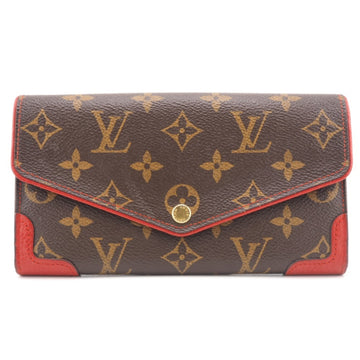 LOUIS VUITTON M61184 Portefeuille Salaretiro Monogram Long Wallet Brown Women's