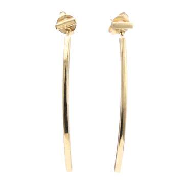 TIFFANY T Wire Earrings Pink Gold [18K] Drop Earrings