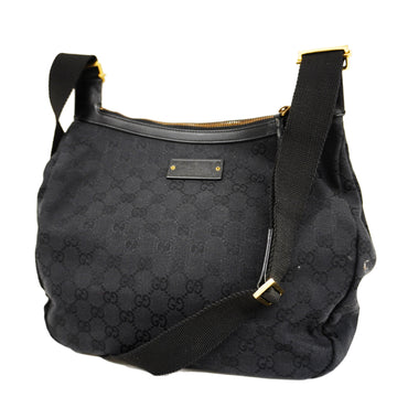 GUCCIAuth  GG Canvas Shoulder Bag 90762 Women's Black