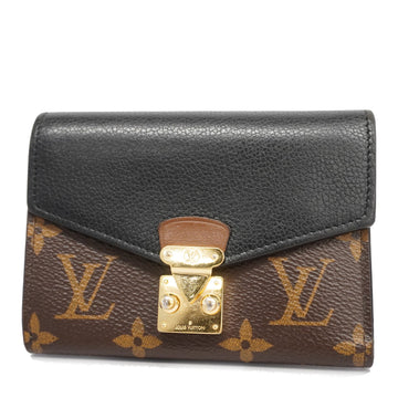 LOUIS VUITTONAuth  Monogram Porte Feuille Pallas Compact M67479 Noir