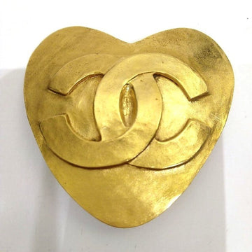 CHANEL here mark heart motif vintage brand accessory brooch ladies