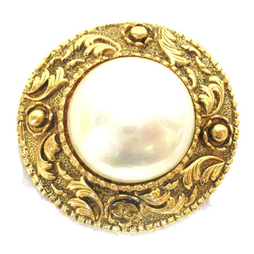 CHANEL Brooch Gold Gold Plated