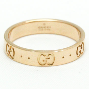 GUCCI Icon Pink Gold [18K] Fashion No Stone Band Ring Pink Gold