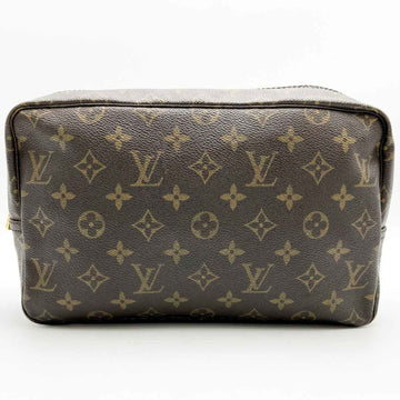 LOUIS VUITTON True Toilet 28 Monogram M47522 Pouch Clutch Bag Second Brown IT5Q5PRC2I5E