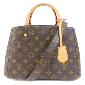 LOUIS VUITTON M41055 Montaigne BB Monogram Handbag Canvas Women's