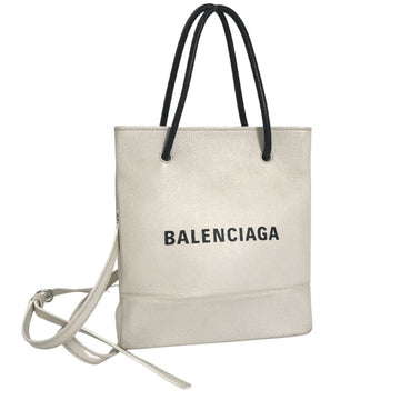 BALENCIAGA shoulder bag tote XXS 528655 calfskin white ladies