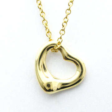 TIFFANY Open Heart Yellow Gold [18K] No Stone Women,Men Fashion Pendant Necklace [Gold]