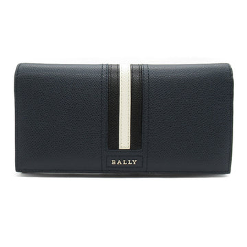 BALLY logo purse TALIRO long wallet Navy New blue leather SBL6218069589888F017