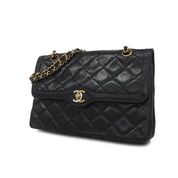 Chanel Matelasse Paris Limited W Flap W Chain Women's Leather Shoulder Bag