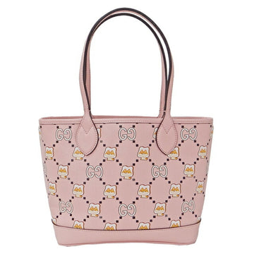 GUCCI Bag Women's Tote Leather Pikarar Pink 726762 Animal