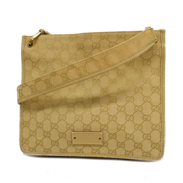 GUCCIAuth  GG Canvas Shoulder Bag 91762 Women's Yellow